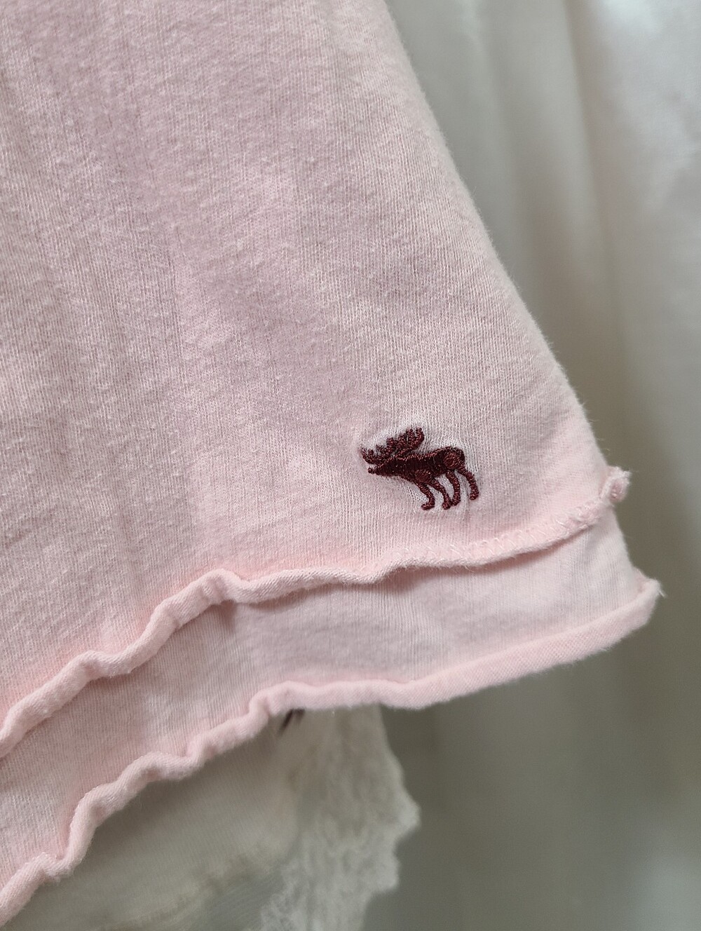 Rare Vintage Abercrombie And Fitch ♡ Y2K ♡ Baby Pink Babydoll Waist Tie Tank Top - Picture 6 of 8